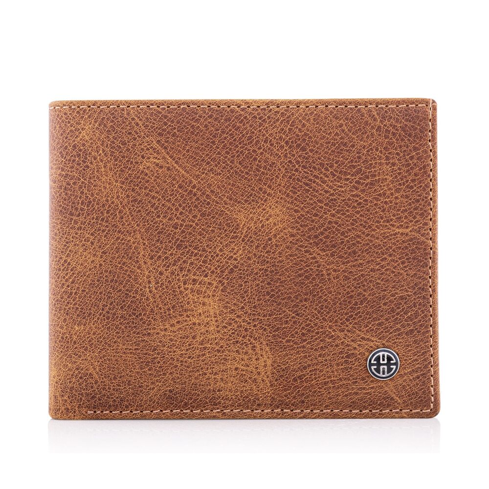 4822 Treviso Wallets Bifold Leather with Coin Pocket Rfid Blocking Cognac